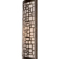Meyda Lighting Cilindro 10" Antique Brass Deco Wall Sconce With Off White Textrene Shade