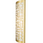 Meyda Lighting Cilindro 10" Brushed Brass Deco Wall Sconce With Off White Textrene Shade