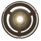 Meyda Lighting Cilindro 10" Gilded Tobacco Tapered Semi-flush Mount Light With Gilded Tobacco Shade Glass