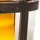 Meyda Lighting Cilindro 10" Gilded Tobacco Tapered Semi-flush Mount Light With Gilded Tobacco Shade Glass