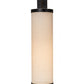 Meyda Lighting Cilindro 10" Gunmetal Hanging Wall Sconce With Off White Textrene Shade