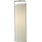 Meyda Lighting Cilindro 10" Nickel Wall Sconce With White Textrene Shade Glass