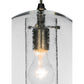 Meyda Lighting Cilindro 10" Silver Bola Mini Pendant Light With Clear Shade Glass