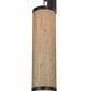 Meyda Lighting Cilindro 10" Timeless Bronze Hanging Wall Sconce With Arrow Root Textrene Shade