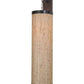 Meyda Lighting Cilindro 10" Timeless Bronze Hanging Wall Sconce With Arrow Root Textrene Shade