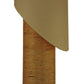 Meyda Lighting Cilindro 10" Timeless Bronze Kiltered Pendant Light With Beige Oil Rubbed Kraft Paper Shade