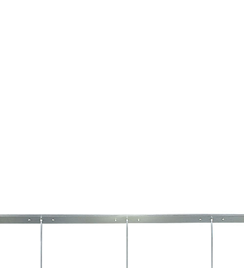 Meyda Lighting Cilindro 103" 5-Light Nickel Linear Pendant Light With White Textrene Shade