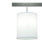 Meyda Lighting Cilindro 103" 5-Light Nickel Linear Pendant Light With White Textrene Shade