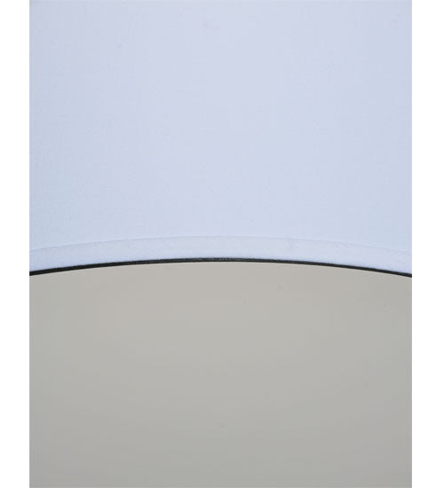 Meyda Lighting Cilindro 103" 5-Light Nickel Linear Pendant Light With White Textrene Shade