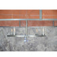 Meyda Lighting Cilindro 108" 20-Light Nickel Rame Chandelier With Copper Weave Texture Shade