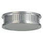 Meyda Lighting Cilindro 11" 2-Light Extreme Chrome Chisolm Passage Flush Mount Light With White Statuario Idalight Shade