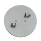 Meyda Lighting Cilindro 11" 2-Light Extreme Chrome Chisolm Passage Flush Mount Light With White Statuario Idalight Shade