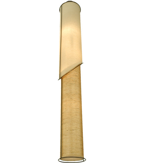 Meyda Lighting Cilindro 11" 5-Light Timeless Bronze Kiltered Pendant Light With Beige Shade