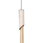 Meyda Lighting Cilindro 11" 5-Light Timeless Bronze Kiltered Pendant Light With Oil Rubbed Kraft Paper Shade