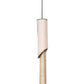 Meyda Lighting Cilindro 11" 5-Light Timeless Bronze Kiltered Pendant Light With Oil Rubbed Kraft Paper Shade