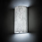 Meyda Lighting Cilindro 11" LED Nickel Wall Sconce With Whitestone Idalight Shade Glass