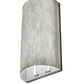 Meyda Lighting Cilindro 11" LED Nickel Wall Sconce With Whitestone Idalight Shade Glass