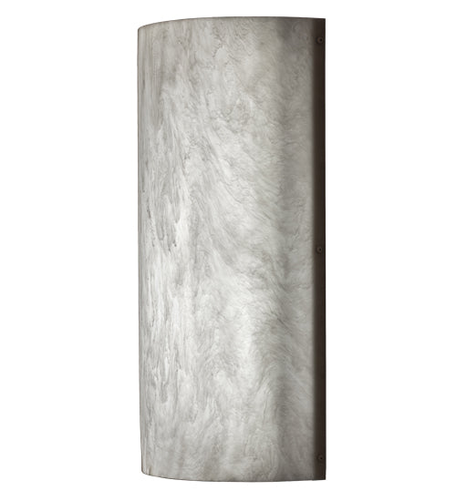 Meyda Lighting Cilindro 11" LED Nickel Wall Sconce With Whitestone Idalight Shade Glass