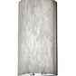Meyda Lighting Cilindro 11" LED Nickel Wall Sconce With Whitestone Idalight Shade Glass