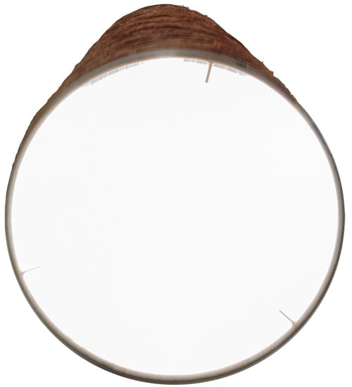 Meyda Lighting Cilindro 11" Timeless Bronze Arrow Root Hanging Wall Sconce With Natural Jute Shade