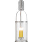 Meyda Lighting Cilindro 12" 3-Light Brushed Nickel Campbell Hanging Wall Sconce With Clear Seeded Shade Glass