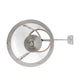 Meyda Lighting Cilindro 12" 3-Light Brushed Nickel Campbell Hanging Wall Sconce With Clear Seeded Shade Glass
