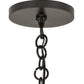 Meyda Lighting Cilindro 12" 4-Light Craftsman Brown Campbell Pendant Light With Clear Shade Glass