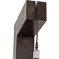 Meyda Lighting Cilindro 12" Amorire Hickory Wall Sconce With Off White Textrene Shade