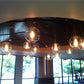 Meyda Lighting Cilindro 12" Extreme Chrome Bola Pendant Light With Clear Seeded Shade Glass