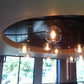 Meyda Lighting Cilindro 12" Extreme Chrome Bola Pendant Light With Clear Seeded Shade Glass