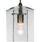 Meyda Lighting Cilindro 12" Extreme Chrome Bola Pendant Light With Clear Seeded Shade Glass