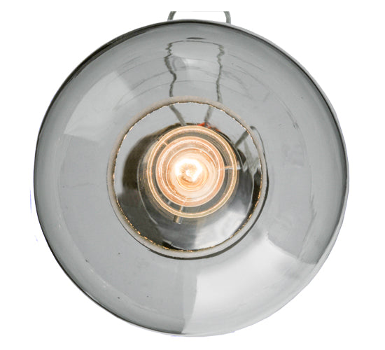 Meyda Lighting Cilindro 12" Extreme Chrome Bola Pendant Light With Clear Seeded Shade Glass