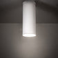 Meyda Lighting Cilindro 12" LED Matte White Flush Mount Light With White Shade