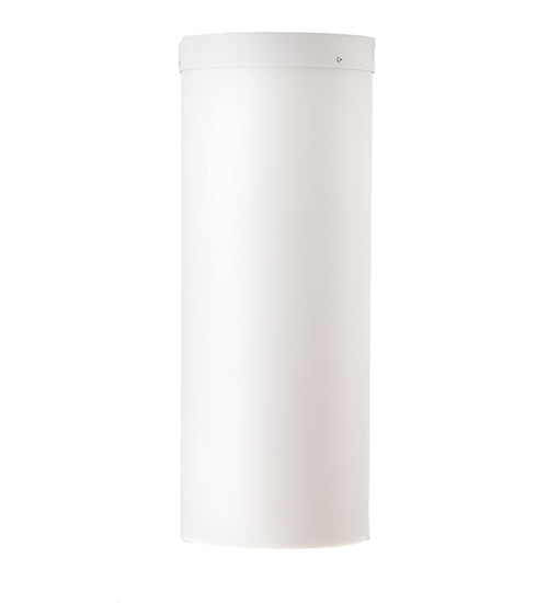 Meyda Lighting Cilindro 12" LED Matte White Flush Mount Light With White Shade