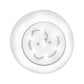Meyda Lighting Cilindro 12" LED Matte White Flush Mount Light With White Shade