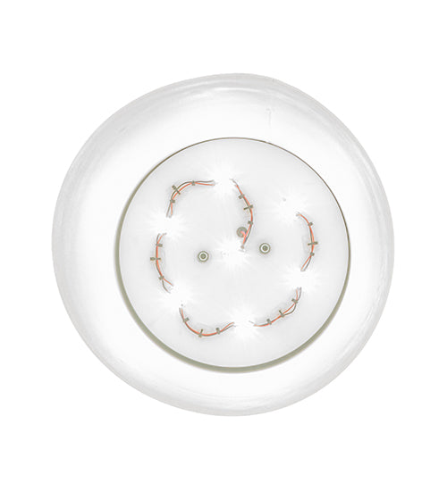 Meyda Lighting Cilindro 12" LED Matte White Flush Mount Light With White Shade
