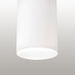 Meyda Lighting Cilindro 12" LED Matte White Flush Mount Light With White Shade