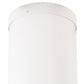Meyda Lighting Cilindro 12" LED Matte White Flush Mount Light With White Shade