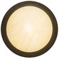 Meyda Lighting Cilindro 12" LED Oil Rubbed Bronze Volusia Pendant Light With Beige Sahara Taupe Idalight Shade Glass
