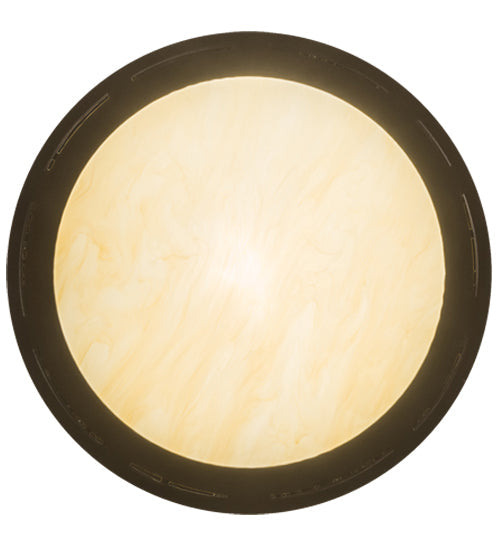 Meyda Lighting Cilindro 12" LED Oil Rubbed Bronze Volusia Pendant Light With Beige Sahara Taupe Idalight Shade Glass