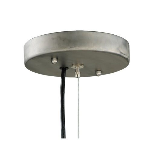 Meyda Lighting Cilindro 12" Matte Clear Cage Pendant Light
