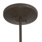 Meyda Lighting Cilindro 12" Timeless Bronze Beige Pendant Light With Beige Textrene Shade