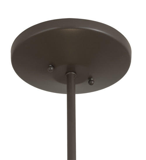 Meyda Lighting Cilindro 12" Timeless Bronze Beige Pendant Light With Beige Textrene Shade