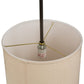 Meyda Lighting Cilindro 12" Timeless Bronze Beige Pendant Light With Beige Textrene Shade
