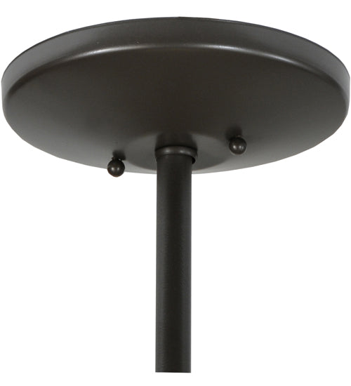 Meyda Lighting Cilindro 12" Timeless Bronze Pendant Light With Beige Textrene Shade