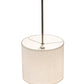 Meyda Lighting Cilindro 12" Timeless Bronze Pendant Light With Beige Textrene & Stataurio Idalight Shade