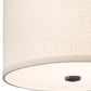 Meyda Lighting Cilindro 12" Timeless Bronze Pendant Light With Beige Textrene & Stataurio Idalight Shade