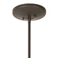 Meyda Lighting Cilindro 12" Timeless Bronze Pendant Light With Beige Textrene & Stataurio Idalight Shade