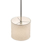 Meyda Lighting Cilindro 12" Timeless Bronze Pendant Light With Beige Textrene & White Statuario Idalight Shade Glass