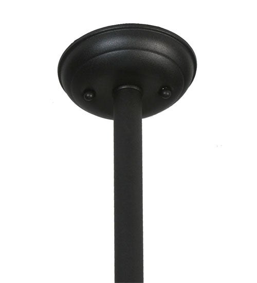 Meyda Lighting Cilindro 13" 4-Light Textured Black Kenzo Pendant Light With Whitestone Idalight Shade
